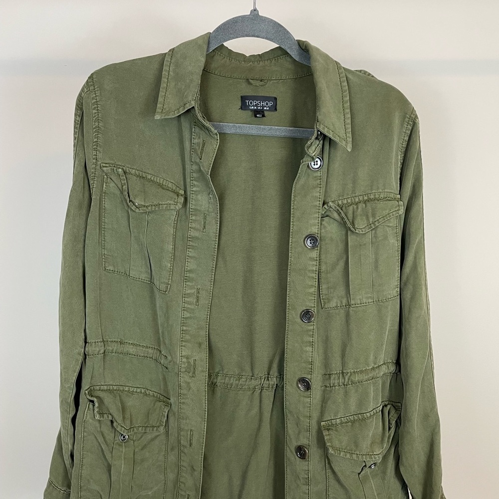 Topshop Army Green Jacket